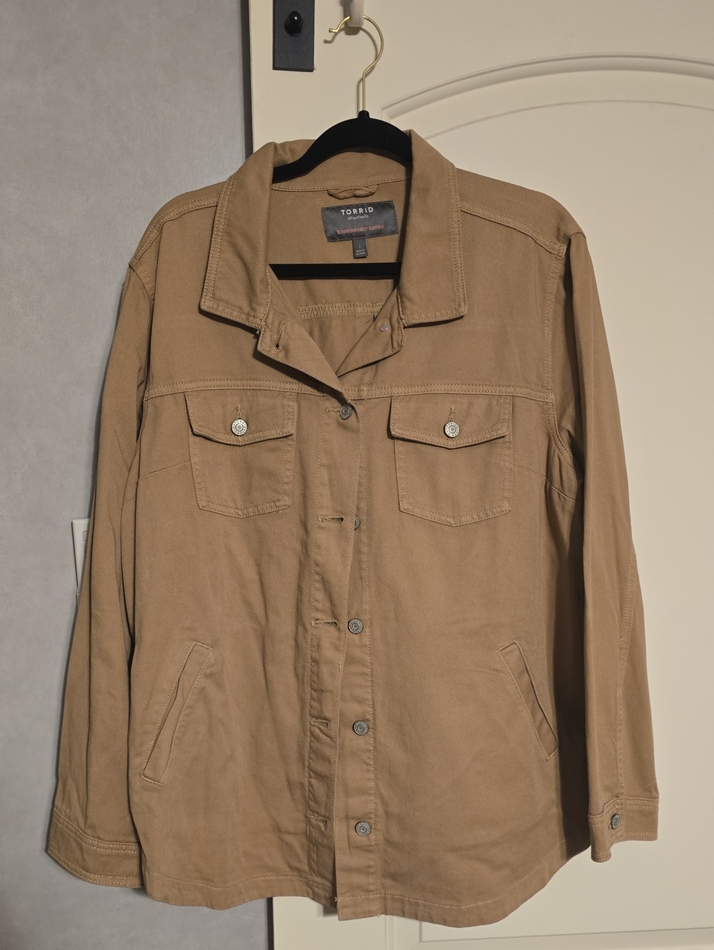 Torrid Women's Tan Denim Utility Jacket